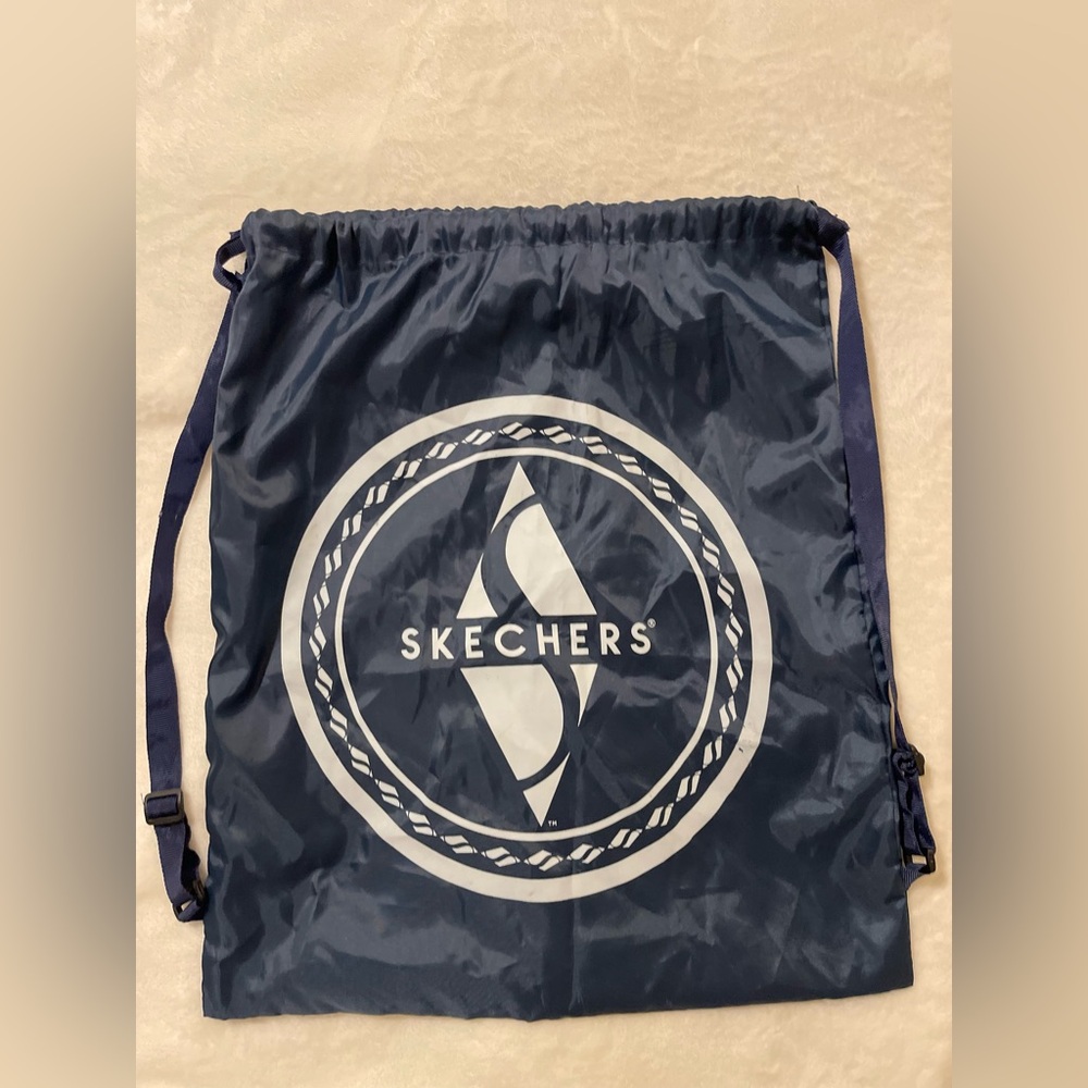 Skechers Blue Logo Drawstring Backpack
